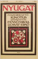 1982 Nyugat 1911. I/B. kötet, 7-12. sz. Bp., 1982, Akadémiai Kiadó. Reprint kiadás, vászonkötésben, ...