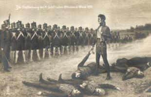 Der Erschiessung der 11 Schill'schen Offiziere in Wesel 1811 / Shooting of the 11 Schill officers