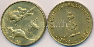 Ausztrália 1981. "Diana és Károly házasságkötése" Cu emlékérem (32mm) + 1982. "XII. N...