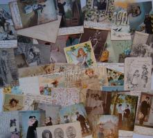 46db régi motívumlap, közte jobbak+Bruno Kreisky fénykép