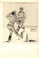I. világháborús Orosz-Magyar béke karikatúra, ARS Nr. 118. s: O. Brossek, Friedenskarikaturen / WWI Russian-Hungarian military peace caricatures, ARS Nr. 118. s: O. Brossek