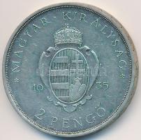 1935. 2P Ag "Pázmány" T:2,2- Adamo P7.1