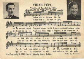 Vihar tépi... H. Várady Ilona zenéje / Hungarian music sheet (EK)