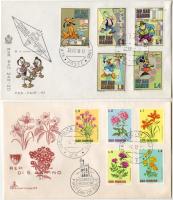 Magyar emléklapok és FDC-k a 40-es 50-es évekből (7db)+3 San Marino FDC