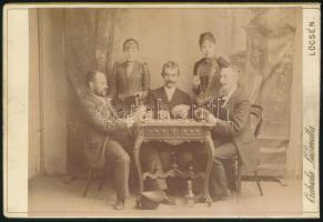 cca 1890 Lőcse, tarokk kártya játékosok / cca 1890 Leutschau traott card players
