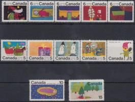 Christmas set with 2 stripes of 5, Karácsony sor 2 ötöscsíkkal