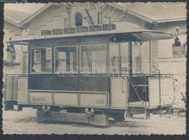 cca 1910 A Budapesti Közúti Vaspálya Társaság 249. sz. villamos kocsija fotó / Tram in Budapest photo 13x11 cm