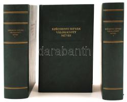 Széchenyi István válogatott művei. Magyar Remekírók. I-III. Készült - - születésének 200. évfordulójára. Bőrkötéses díszkiadás 500 számozott példányban, ez a kötet 470. számú.Budapest, 1991, Budapest, Szépirodalmi Könyvkiadó. Kiadói egészbőr kötésben, szép állapotban.