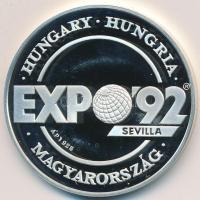 Lebó Ferenc (1960-) 1992. "Európában, Európáért / Magyarország - Sevilla Expo 1992" Ag eml...