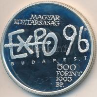 1993. 500Ft Ag "Expo 96" eredeti dísztokban T:PP