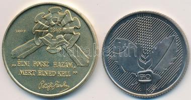 1985. 20Ft "FAO" + 1998. 100Ft "1848-49-es szabadságharc" T:BU