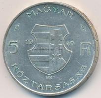 1946. 5Ft Ag "vastag Kossuth" T:2,2- ph. Adamo F8