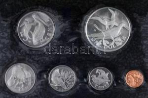Brit Virgin-szigetek 1974. 1c-50c (5xklf) + 1$ Ag forgalmi szett eredeti tokban T:PP
British Virgin ...