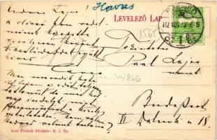 Szeged, Corso Kávéház belső; kiadó Auer Fivérek