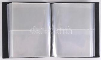 Leuchtturm képeslap album 50 db kettes osztású 2 oldalas lappal, 100/200 férőhely, sötétkék borítóva...