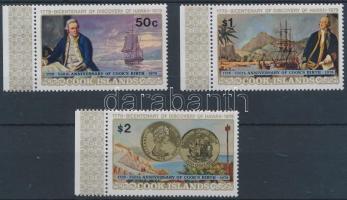 1978 James Cook 200 éve fedezte fel Hawait ívszéli sor Mi 547-549
