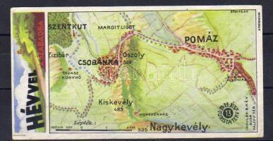 1930. Dekoratív szines számolócédula / Dekor. Zahlzettel, color.