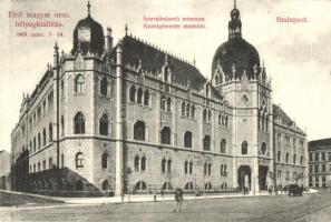 Budapest IX. Iparművészeti Múzeum, Első magyar országos bélyegkiállítás, kiadja Divald Károly So. Stpl