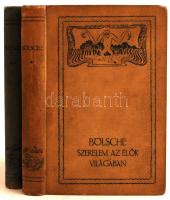 BÖLSCHE Vilmos:Szerelem az élők világában. A szerelem fejlődéstörténete és földi vándorútja. Ford.: Kremmer Dezső, Merényi József, Sidó Zoltán, Wildner Ödön. 1-2. kötet.Budapest, 1910, Politzer Zsigmond. Az egyik kötetben hiányzik a címoldal. Kopottas kiadói egészvászon kötésben.