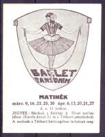 1908 Ballet Pantomim propaganda cimke
