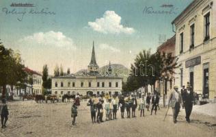 Alsókubin, Fő tér, Ferencz Adolf Könyvnyomdája; kiadja Ferencz Adolf / main square, printing house (EK)