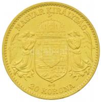 1915B 20K Au "Ferenc József" Körmöcbánya (6.79g/0.900) T:2,2- 
Hungary 1915KB 20 Korona Au...