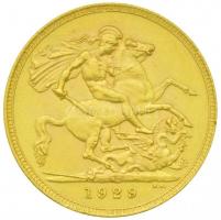 Dél-Afrika 1929SA 1 Sovereign Au "V. György" Pretoria (7,99g/0.917) T:2,2- kis ü.
South Af...