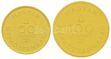 1961. 50Ft Au + 100Ft Au "Bartók Béla" (3,838g + 7,676g/0.986) T:2 (P)
Hungary 1961. 50 Fo...