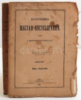 Török János (szerk.): Egyetemes Magyar Ecyclopaedia. II. kötet. Aka.-Amerika. Pesten, 1860, Szent István Társulat. Kissé viseltes kiadói papír kötésben.