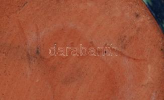 Kun jelzéssel kerámia köcsög, jelzett, hibátlan, 11,5 cm