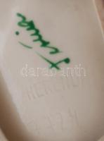 3 db virágmintás porcelán tálka, kézzel festett, jelzett (Herendi (az egyik mélynyomásos), Drasche),...