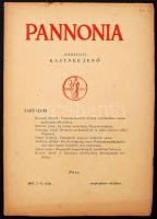 1935 Pécs, A Pannonia című folyóirat 7-8. száma(szeptember-október), Kastner Jenő szerkesztésében