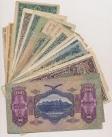 30db-os vegyes magyar bankjegy tétel, közte koronák, pengők, adópengők és forintok T:vegyes