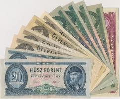 30db-os vegyes magyar bankjegy tétel, közte koronák, pengők, adópengők és forintok T:vegyes