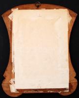 cca 1910 Katonai fotó, régi üvegezett keretben, 15x9cm