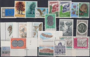 1969-1972 Európa motívum 9 klf önálló érték + 5 klf sor, 1969-1972 Europe 9 diff stamps + 5 diff sets