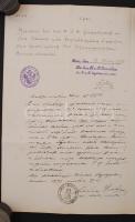 1898 Okmány magyar és svájci okmánybélyegekkel