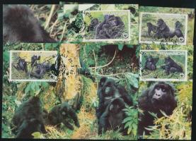 1985 WWF Gorillák sor Mi 1292-1295 4 CM