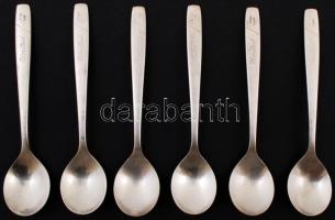 UNITED AIRLINES ezüstözött kanál International Silver Co.), 6db / UNITED AIRLINES SPOON silver plate, 6pz, 14,5cm