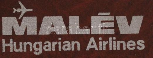 MALÉV Hungarian Airlines kézitáska, műbőr, újszerű állapotban, 34x39cm