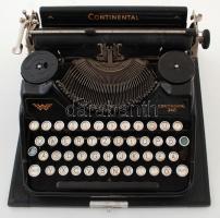 cca 1935 Continental írógép, eredeti tokban Esztétikailag, műszakilag megkímélt állapotban