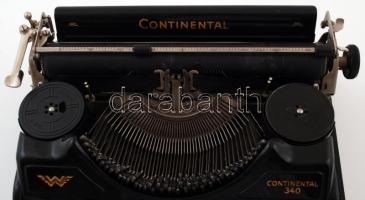 cca 1935 Continental írógép, eredeti tokban Esztétikailag, műszakilag megkímélt állapotban