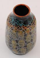 Gál jelzéssel mázas váza, apró lepattanással, 22cm