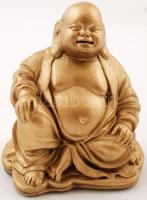 Buddha szobor, gipsz, jelzés nélkül,10cm