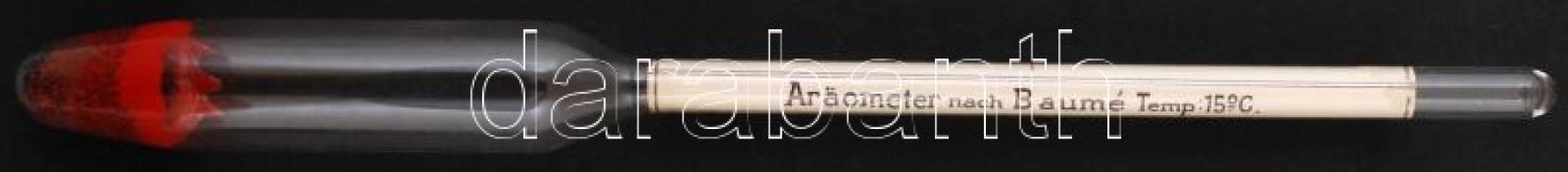 Régi bor fokoló, eredeti fa tokban, 23cm