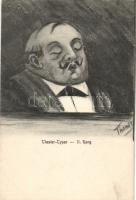 Theater-Typen - II. Rang / Theatregoer types, artist signed