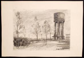 Szilágyi Ilona (1904-1985): 19 db grafika az épülő Sztálinvárosról (ma: Dunaújváros), különféle tech...