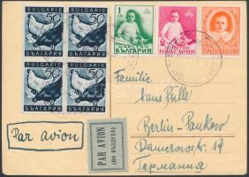 Airmail cover to Berlin Légi levelezőlap Berlinbe