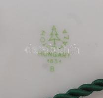 Hollóházi Gödöllő címerrel díszített porcelán kulacs, matricás, hibátlan, jelzett, m: 21 cm