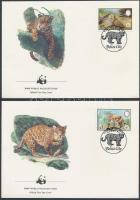 WWF Jaguar set 4 FDC Jaguár sor 4 FDC